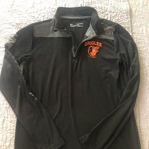 Barely worn Orioles quarter zip pullover